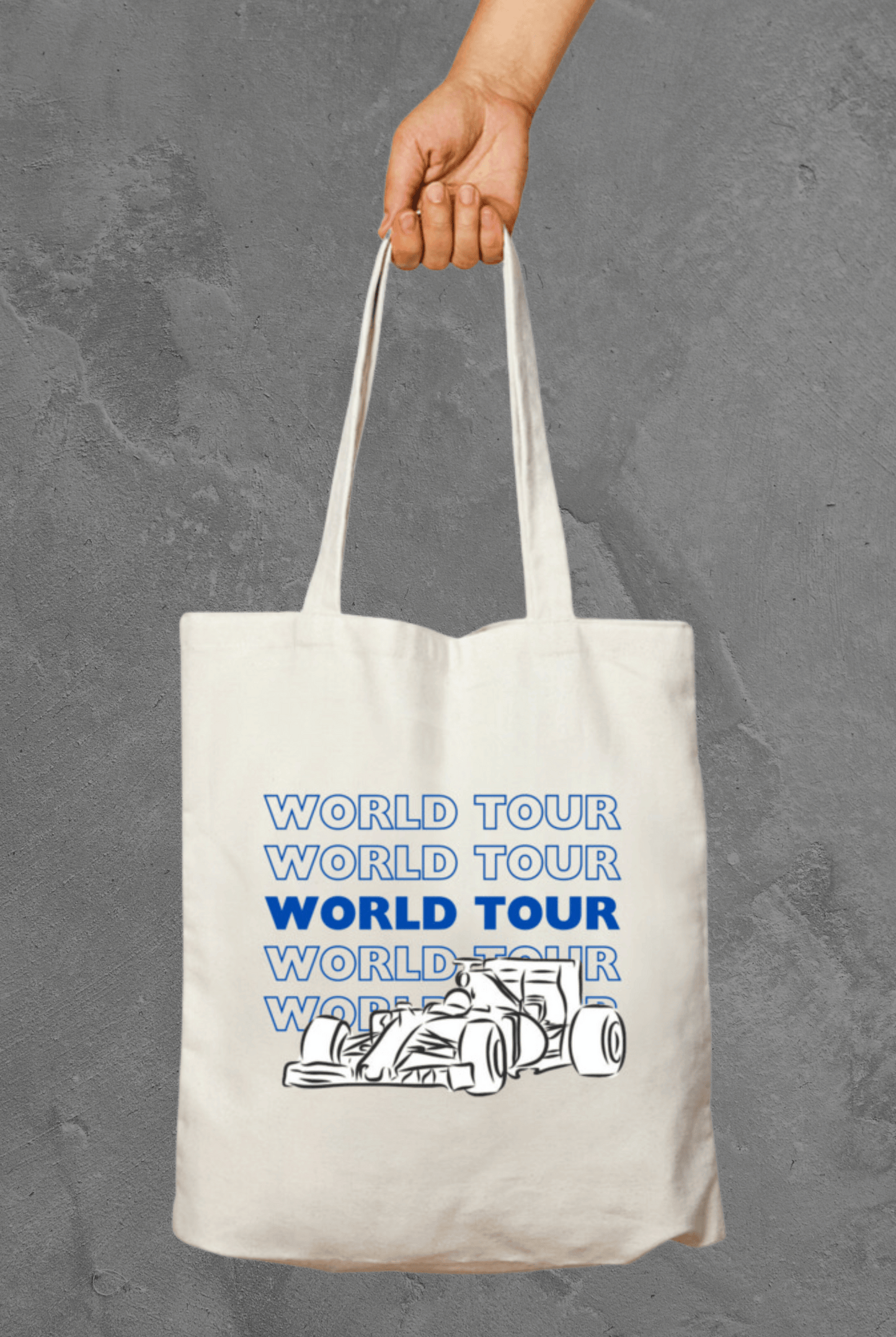 World Tour Zipper Tote Bag